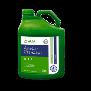 Фунгіцид Альфа-Стандарт Alfa Smart Agro, 10 л — карбендазим — соя соняшник зернові гнилі плямистості фомоз