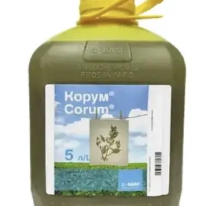 Страховий гербіцид Корум BASF оригінал 5 л (бентазон 480 + імазамокс 22,4 г/л) соя від злакових і дводольних бур'янів
