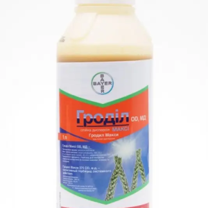 Гербіцид Гроділ Максі Bayer 1 л оригінал (йодосульфурон + амідосульфурон), післясходовий для зернових і кукурудзи