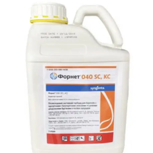 Страховий гербіцид Форнет Syngenta оригінал 5 л (нікосульфурон 40 г/л) кукурудза від злакових і дводольних бур'янів