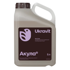 Фунгіцид Акула Ukravit, 5 л — прохлораз + тебуконазол + ципроконазол — зернові септоріоз іржа борошниста роса