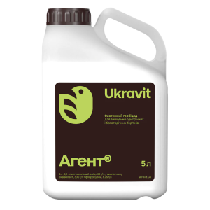 Страховий гербіцид Агент Ukravit 5 л (2,4-Д ефір 452 г/л + флорасулам 6,25 г/л) зернові кукурудза дводольні