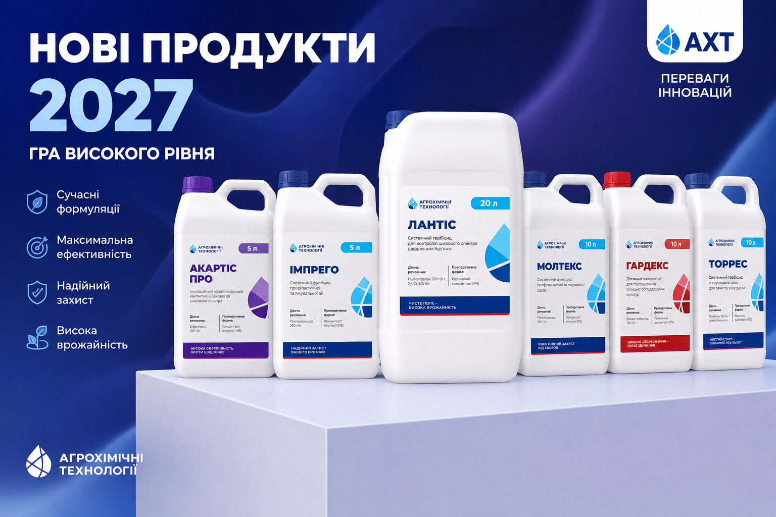 Нові продукти АХТ 2027